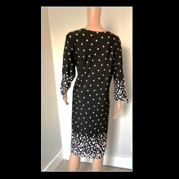 The Look Black & White Polka Dot Dress Extra Large EX - Picture 2 of 6
